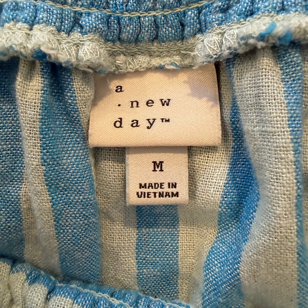 a new day Blue and White Striped A-Line Skirt - Picture 2 of 3
